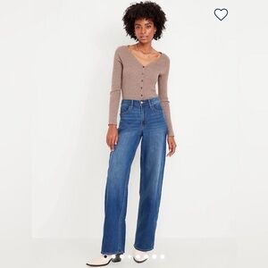 Old Navy Women's WOW Wide Leg Jeans - Blue